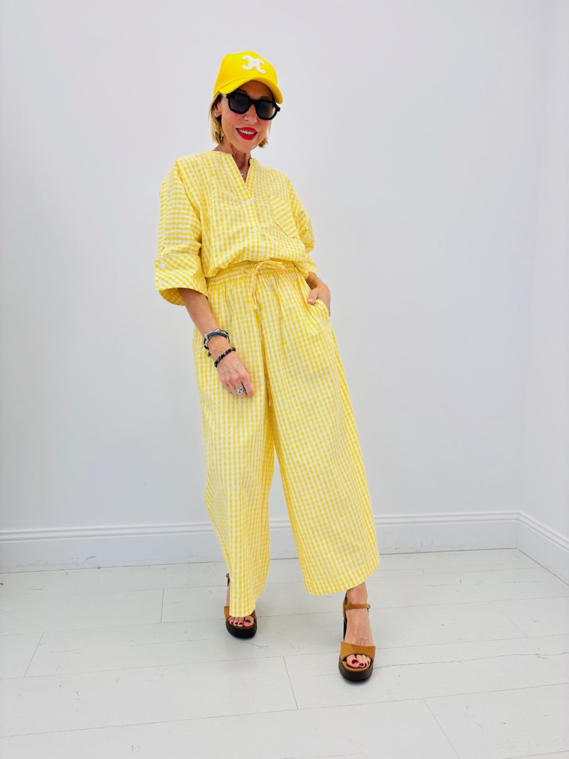 IMG_3048 Pantalon Vichy Fluide En Coton – Image 1