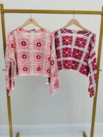 Pull Crochet Floral Bohème Chic En Coton – Image 5