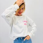 Sweat Oversize Imprimé La Dolce Vita Esprit Casual Chic