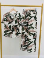 Chemise Fluide Imprimé Tropical Manches Volantées – Image 4