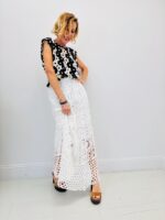 Jupe Longue Crochet Doublée Motifs Bohème – Image 2