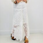 Jupe Longue Crochet Doublée Esprit Bohème Chic