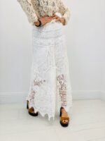 Jupe Longue Crochet Doublée Esprit Bohème Chic