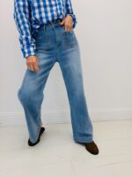 Jean Wide Flare Broderies Florales Esprit Bohème Chic – Image 4