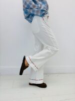 Jean Wide Flare Broderies Florales Esprit Bohème Chic – Image 2