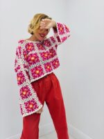 Pull Crochet Floral Bohème Chic En Coton