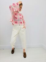 Pull Crochet Floral Bohème Chic En Coton – Image 4