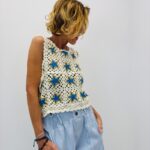 Top Crochet Étoiles Esprit Bohème Estival