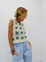 Top Crochet Étoiles Esprit Bohème Estival