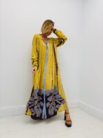 Robe Longue Fluide Imprimé Artistique Esprit Bohème Chic - CORNER – Image 4