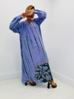 Robe Longue Fluide Imprimé Artistique Esprit Bohème Chic - CORNER – Image 6