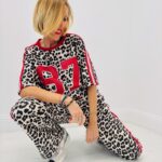 Ensemble Léopard Deux Pièces Esprit Sport Chic Moderne