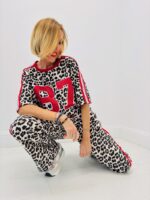 Ensemble Léopard Deux Pièces Esprit Sport Chic Moderne