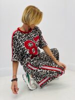 Ensemble Léopard Deux Pièces Esprit Sport Chic Moderne – Image 4
