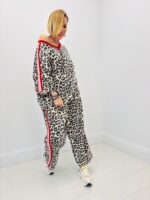 Ensemble Léopard Oversize Esprit Sport Chic Décontracté