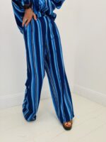 Pantalon Rayé Fluide Coupe Large Esprit Estival Chic - RUEDESABBESSES