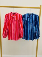 Blouse Rayée Fluide Manches Bouffantes Esprit Estival Chic - RUEDESABBESSES – Image 3