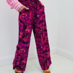 Pantalon Fluide Fleuri Coupe Large - Marque RueDesAbbesses