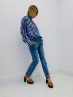 Chemise Rayée En Coton Coupe Fluide - Marque Palme – Image 3