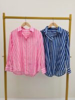 Chemise Rayée En Coton Coupe Fluide - Marque Palme – Image 2