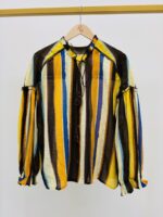 Blouse Rayée Multicolore En Viscose – Image 4