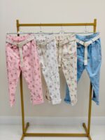 Pantalon Fleuri Taille Haute Ceinture Esprit Romantique Chic – Image 8