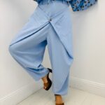 Pantalon Sarouel Taille Haute Drapé Esprit Moderne