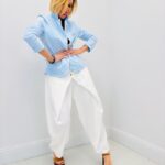 Veste Façon Blazer En Coton Stretch