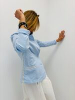 Veste Façon Blazer En Coton Stretch – Image 4