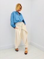 Chemise Rayée En Coton Manches Bouffantes Esprit Casual Chic – Image 2