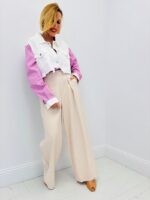 Pantalon À Pinces Fluide Taille Haute Élégance Naturelle – Image 3