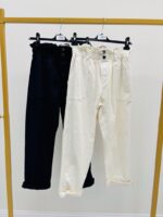Pantalon Coupe Carotte Coton Stretch Poches À L’Italienne – Image 2