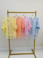 Chemise Rayée Motif Cœur En Tencel Oversize – Image 2