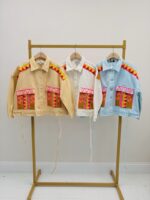 Veste Denim Brodée Motifs Colorés - Gold&Silver – Image 2