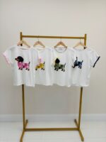 T-Shirt Teckel Brodé Patchwork Esprit Fun Chic – Image 2