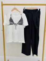 T-Shirt Imprimé Effet Maillot De Bain – Image 2