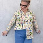 Chemise Imprimée Artistique Esprit Graphique Chic