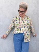 Chemise Imprimée Artistique Esprit Graphique Chic