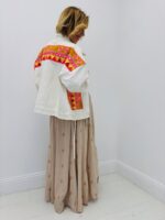 Veste Denim Brodée Motifs Colorés - Gold&Silver – Image 4