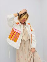 Veste Denim Brodée Motifs Colorés - Gold&Silver – Image 3