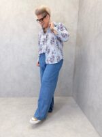 Chemise Rayée Fleurie Grande Taille Esprit Chic Printanier – Image 3