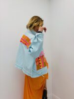 Veste Denim Brodée Motifs Colorés - Gold&Silver – Image 9