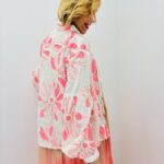 Chemise Brodée Fleurie En Viscose Et Lin - Gold&Silver