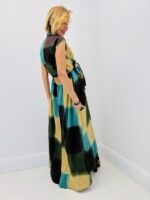 Robe Longue Dos Nu Effet Tie & Dye - Gold&Silver – Image 4