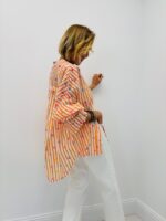 Chemise Rayée Motif Cœur En Tencel Oversize – Image 4