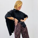 Chemise Plissée Au Dos Oversize En Coton Structuré