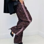 Pantalon Jogging Léopard Bandes Contrastées Esprit Sport Chic