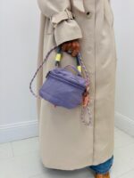 Mini Sac Nylon Multi-Poches Bandoulière Colorée – Image 3