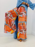 Pantalon Fluide Satiné Imprimé Esprit Élégant Et Coloré - JOEY&JOE