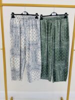 Pantalon Imprimé Bandana Taille Élastique Coupe Fluide – Image 2